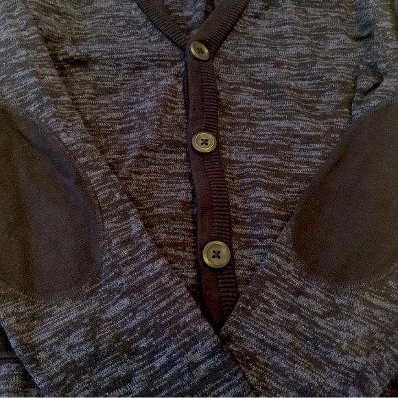 Express Cardigan Men's Small Blue Knit Button Up Classic Casual Preppy Grandpa - Picture 6 of 10